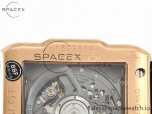 Square Bang Unico 42mm RG BBF 1:1 Best Edition Skeleton Dial Ceramic Bezel on Black Rubber Strap A1280 - Image 17