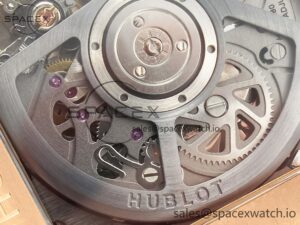 Square Bang Unico 42mm RG BBF 1:1 Best Edition Skeleton Dial on Black Rubber Strap A1280 - Image 19