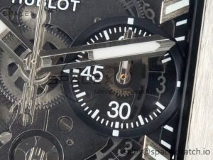 Square Bang Unico 42mm Titanium BBF 1:1 Best Edition Skeleton Dial on Black Rubber Strap A1280 - Image 10