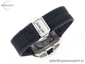 Square Bang Unico 42mm Titanium BBF 1:1 Best Edition Skeleton Dial on Black Rubber Strap A1280 - Image 15