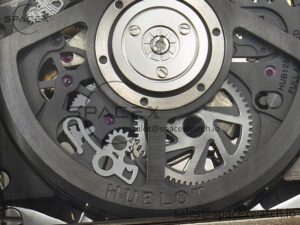 Square Bang Unico 42mm Titanium BBF 1:1 Best Edition Skeleton Dial on Black Rubber Strap A1280 - Image 18