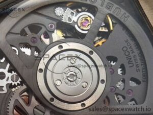 Square Bang Unico 42mm Titanium BBF 1:1 Best Edition Skeleton Dial on Black Rubber Strap A1280 - Image 19