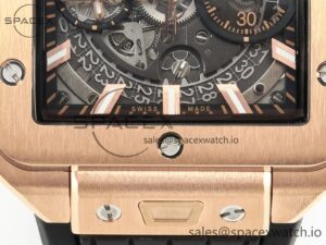 Square Bang Unico 42mm RG BBF 1:1 Best Edition Skeleton Dial on Black Rubber Strap A1280 - Image 21