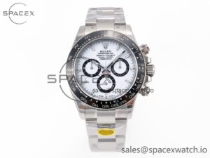 2023 Daytona 126500 ZF 1:1 Best Edition 904L SS Case and Bracelet White Dial SH4130