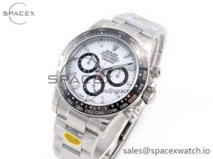 2023 Daytona 126500 ZF 1:1 Best Edition 904L SS Case and Bracelet White Dial SH4130 - Image 4