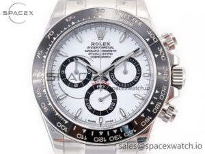 2023 Daytona 126500 ZF 1:1 Best Edition 904L SS Case and Bracelet White Dial SH4130 - Image 2