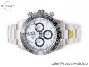 2023 Daytona 126500 ZF 1:1 Best Edition 904L SS Case and Bracelet White Dial SH4130 - Image 8