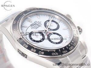 2023 Daytona 126500 ZF 1:1 Best Edition 904L SS Case and Bracelet White Dial SH4130 - Image 6