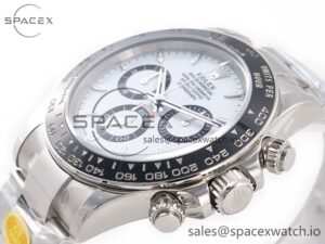2023 Daytona 126500 ZF 1:1 Best Edition 904L SS Case and Bracelet White Dial SH4130 - Image 5