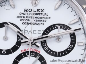 2023 Daytona 126500 ZF 1:1 Best Edition 904L SS Case and Bracelet White Dial SH4130 - Image 9