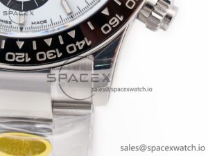 2023 Daytona 126500 ZF 1:1 Best Edition 904L SS Case and Bracelet White Dial SH4130 - Image 12