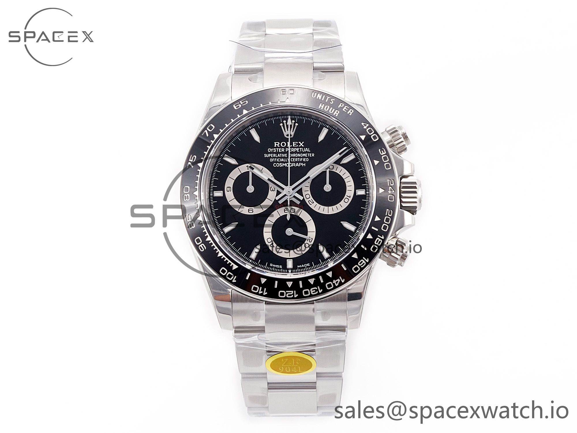 IMG_7957 拷贝 2023 Daytona 126500 ZF 1:1 Best Edition 904L SS Case and Bracelet Black Dial SH4130 - Image 1