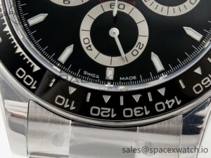 2023 Daytona 126500 ZF 1:1 Best Edition 904L SS Case and Bracelet Black Dial SH4130 - Image 11