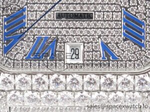 Santos De 40mm TWF 1:1 Best Edition Diamond Dial SS/SS Dia/Rmn A2824 - Image 11
