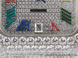 Santos De 40mm TWF 1:1 Best Edition Diamond Dial SS/SS Dia/Rmn A2824 - Image 11