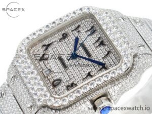 Santos De 40mm TWF 1:1 Best Edition Black Diamond Dial SS/SS A2824 - Image 5