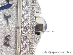 Santos De 40mm TWF 1:1 Best Edition Black Diamond Dial SS/SS A2824 - Image 11