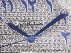 Santos De 40mm TWF 1:1 Best Edition Blue Diamond Dial SS/SS A2824 - Image 9