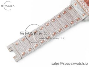 Santos De 40mm TWF 1:1 Best Edition RG Diamond Dial SS/RG A2824 - Image 24