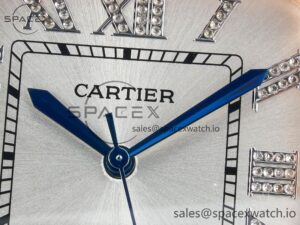 Santos De 40mm TWF 1:1 Best Edition White Diamond Dial SS/RG Dia/Rmn A2824 - Image 9