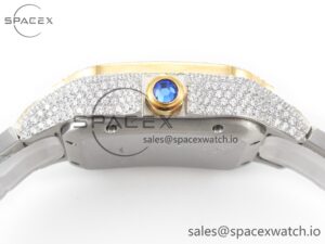 Santos De 40mm TWF 1:1 Best Edition RG Diamond Dial SS/YG Dia/Rmn A2824 - Image 13