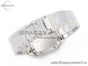 Santos De 40mm TWF 1:1 Best Edition RG Diamond Dial SS/YG Dia/Rmn A2824 - Image 14