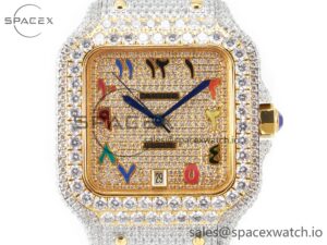 Santos De 40mm TWF 1:1 Best Edition RG Diamond Dial SS/YG A2824 - Image 2