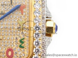 Santos De 40mm TWF 1:1 Best Edition RG Diamond Dial SS/YG A2824 - Image 10