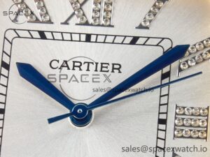 Santos De 40mm TWF 1:1 Best Edition White Diamond Dial SS/YG Dia/Rmn A2824 - Image 9