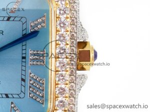 Santos De 40mm TWF 1:1 Best Edition RG Diamond Dial SS/YG Dia/Rmn A2824 - Image 10