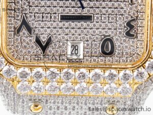 Santos De 40mm TWF 1:1 Best Edition YG Diamond Dial SS/YG A2824 - Image 11