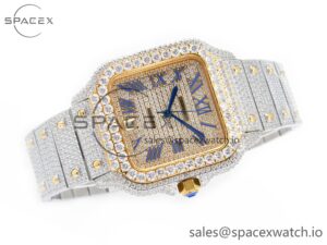 Santos De 40mm TWF 1:1 Best Edition Diamond Dial SS/YG Dia/Rmn A2824 - Image 7
