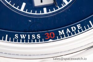 Portugieser Chrono Classic 42 IW390406 APSF 1:1 Best Edition Blue Dial Blue Hand on Black Leather Strap A7750 - Image 12