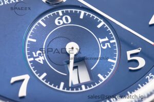 Portugieser Chrono Classic 42 IW390406 APSF 1:1 Best Edition Blue Dial Blue Hand on Black Leather Strap A7750 - Image 8