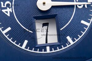 Portugieser Chrono Classic 42 IW390406 APSF 1:1 Best Edition Blue Dial Blue Hand on Black Leather Strap A7750 - Image 10
