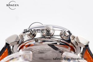 Portugieser Chrono Classic 42 IW390406 APSF 1:1 Best Edition Blue Dial Blue Hand on Black Leather Strap A7750 - Image 14