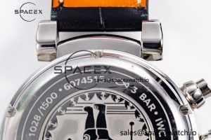 Portugieser Chrono Classic 42 IW390406 APSF 1:1 Best Edition Blue Dial Blue Hand on Black Leather Strap A7750 - Image 26