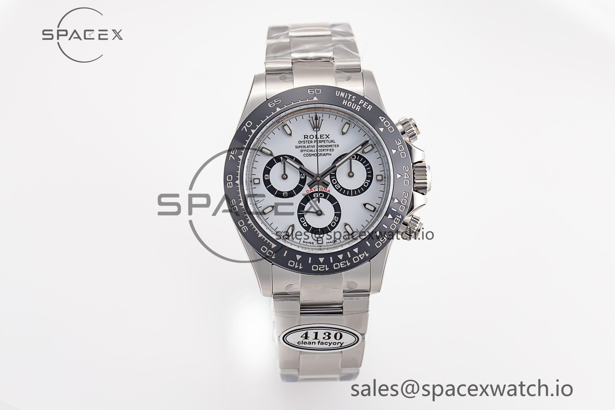 _MG_3890 Daytona 116500 Panda Clean Factory 1:1 Best Edition 904L SS Case and Bracelet White Dial SA4130 - Image 1