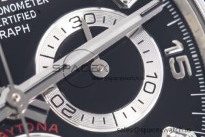 Daytona 116519 Clean Factory 1:1 Best Edition Black Diamonds Dial on Oysterflex Rubber Strap SA4130 - Image 10