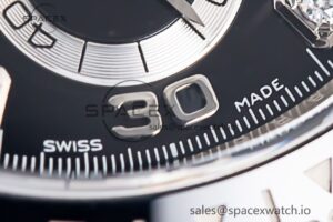 Daytona 116519 Clean Factory 1:1 Best Edition Black Diamonds Dial on Oysterflex Rubber Strap SA4130 - Image 14