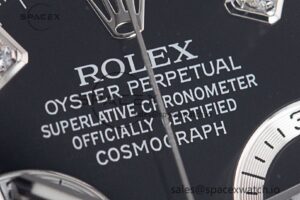 Daytona 116519 Clean Factory 1:1 Best Edition Black Diamonds Dial on Oysterflex Rubber Strap SA4130 - Image 8