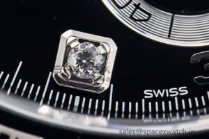 Daytona 116519 Clean Factory 1:1 Best Edition Black Diamonds Dial on Oysterflex Rubber Strap SA4130 - Image 13