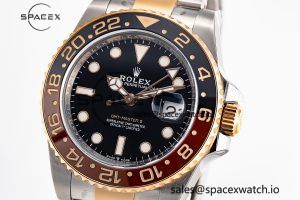 GMT-Master II 126711 CHNR Black/Brown Ceramic Clean Factory Best Edition on SS/RG Bracelet DD3285 - Image 2