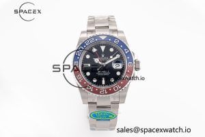GMT-Master II 126710 BLRO Red/Blue Ceramic 904L Steel Clean Factory Best Edition on Oyster Bracelet DD3285 CHS v2