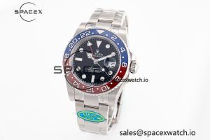 GMT-Master II 126710 BLRO Red/Blue Ceramic 904L Steel Clean Factory Best Edition on Oyster Bracelet DD3285 CHS v2 - Image 4