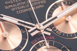 Daytona 116515 RG Clean Factory 1:1 Best Edition Black Ceramic Bezel Black Stick Dial on Oysterflex Rubber Strap A4130 - Image 8