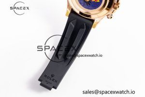 Daytona 116515 RG Clean Factory 1:1 Best Edition Black Ceramic Bezel Black Stick Dial on Oysterflex Rubber Strap A4130 - Image 27