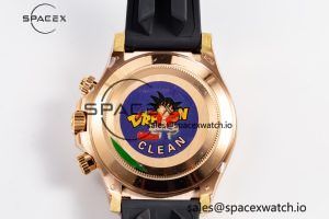 Daytona 116515 RG Clean Factory 1:1 Best Edition Black Ceramic Bezel Black Stick Dial on Oysterflex Rubber Strap A4130 - Image 17