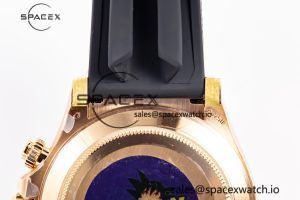 Daytona 116515 RG Clean Factory 1:1 Best Edition Black Ceramic Bezel Black Stick Dial on Oysterflex Rubber Strap A4130 - Image 18