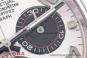 Daytona 116519 Clean Factory 1:1 Best Edition 904L SS Case White Dial on Rubber Strap SA4130 V2 - Image 10